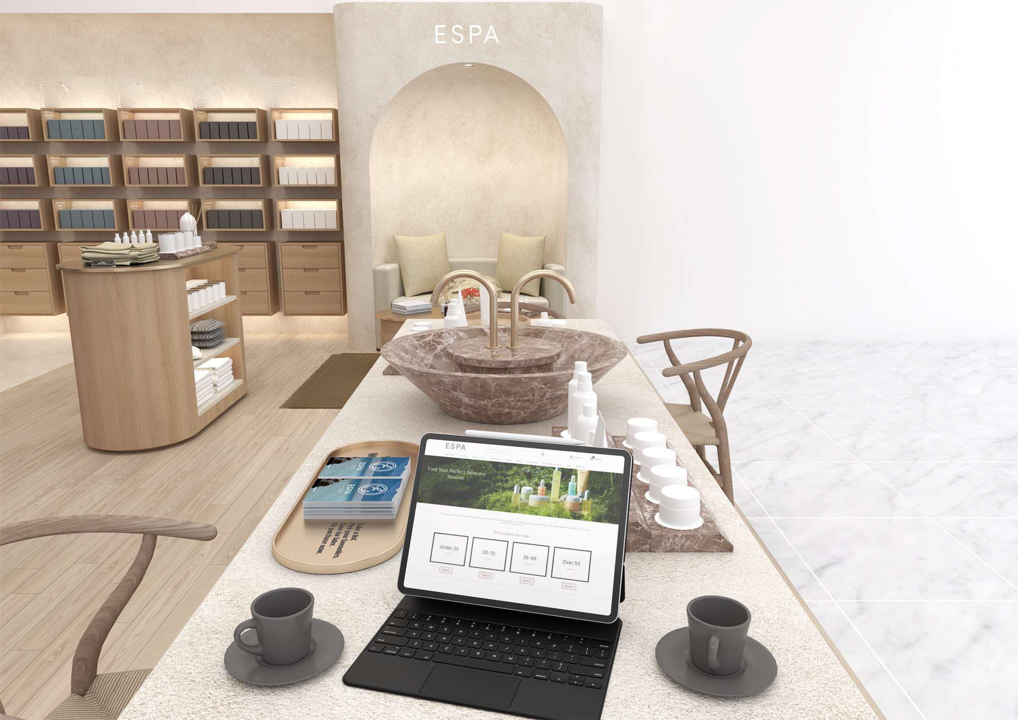 ESPA digital skincare finder at the discovery table by SheridanCX