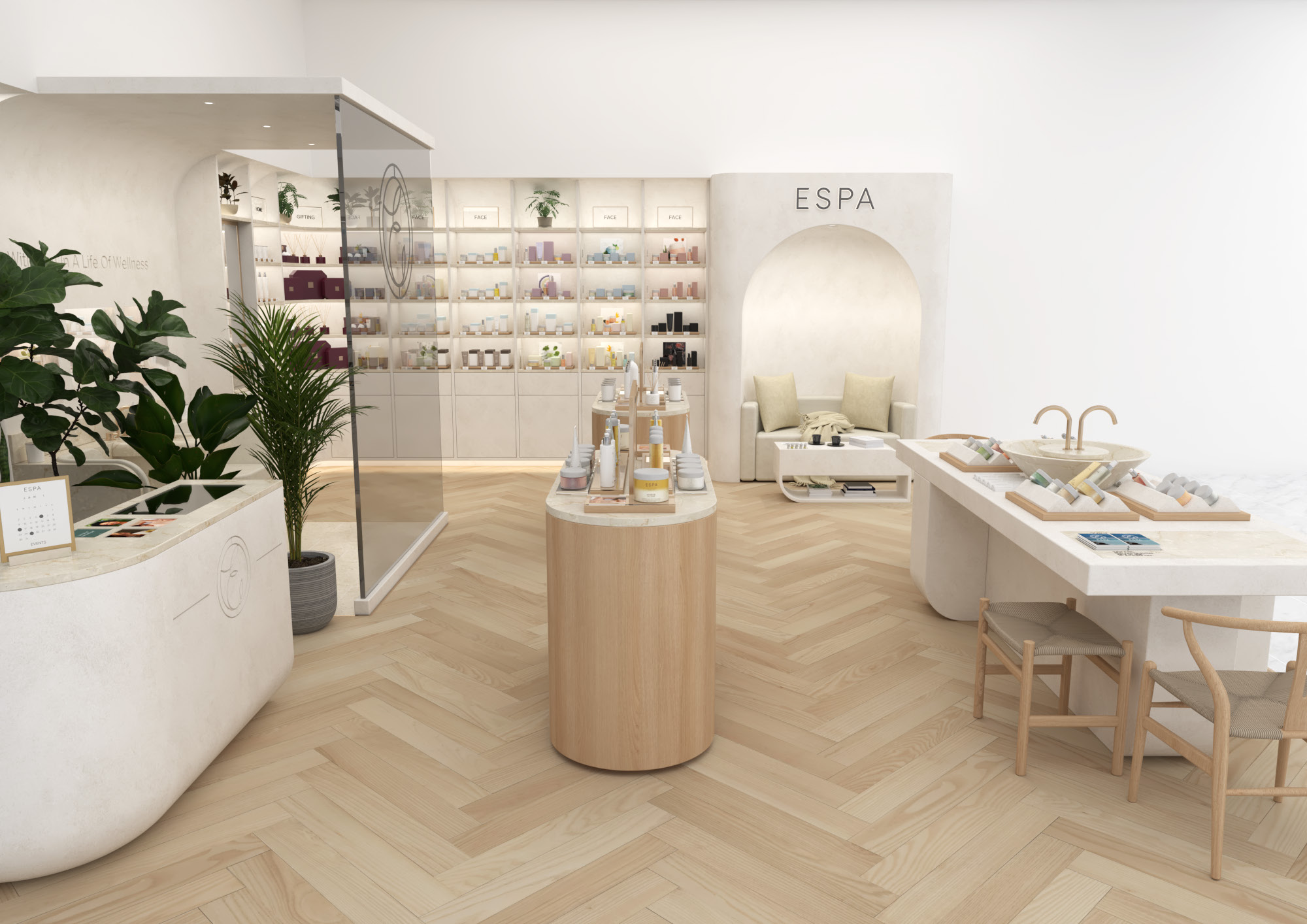 ESPA refined retail concept by SheridanCX, concept refinement stage