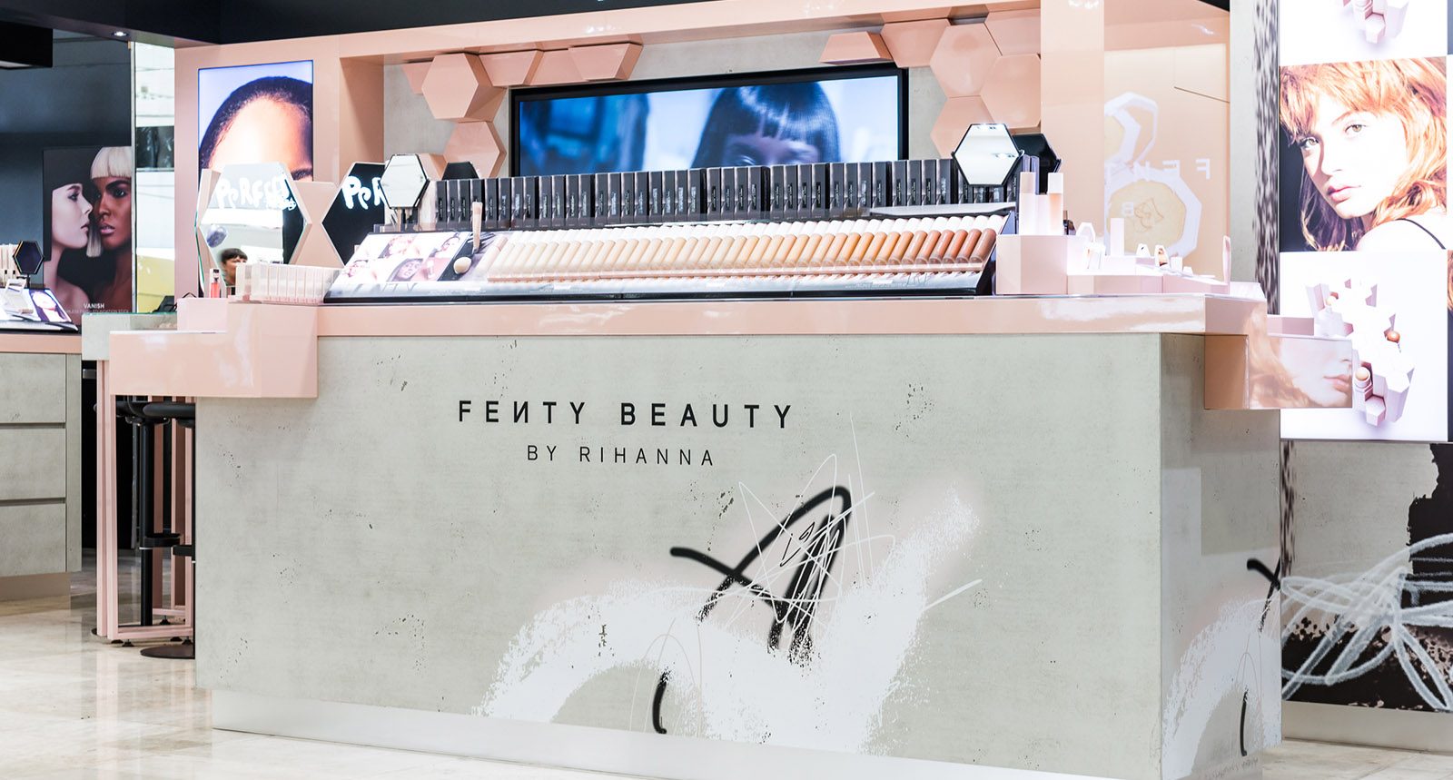 Fenty Beauty retail environment by SheridanCX