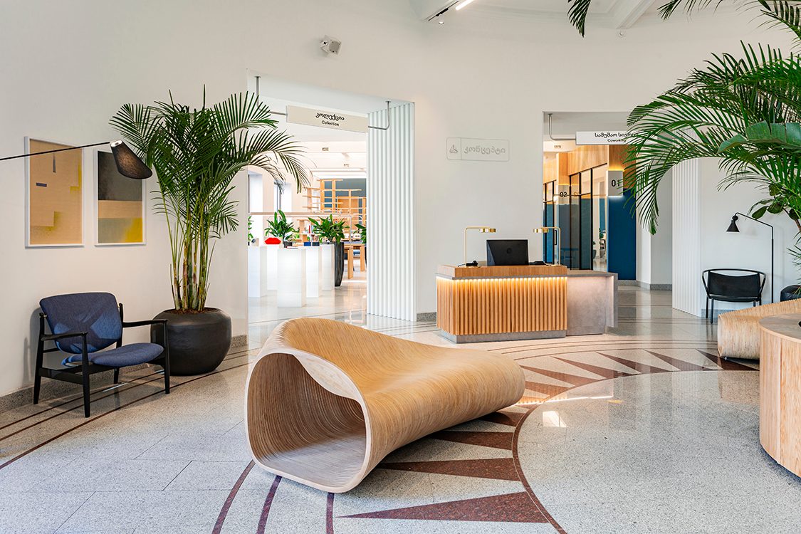 TBC Concept atrium delivered retail banking design in Tbilisi, Georgia by SheridanCX