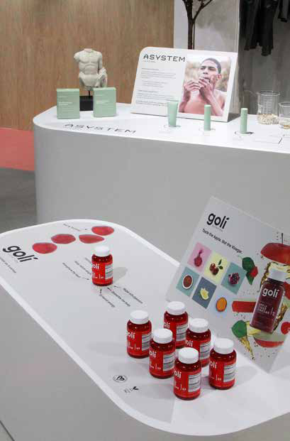 Asystem and goli supplement display plinths, A Day Well Spent Naked Retail by SheridanCX