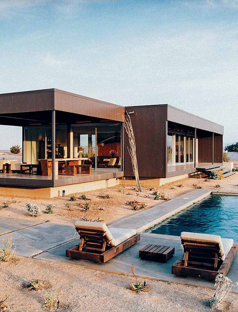 Desert modernist house and pool, A Golden State summer concept direction, Naked Retail by SheridanCX