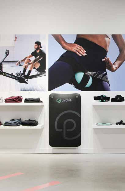 p.volve fitness zone with large scale athletic imagery, A Day Well Spent Naked Retail by SheridanCX
