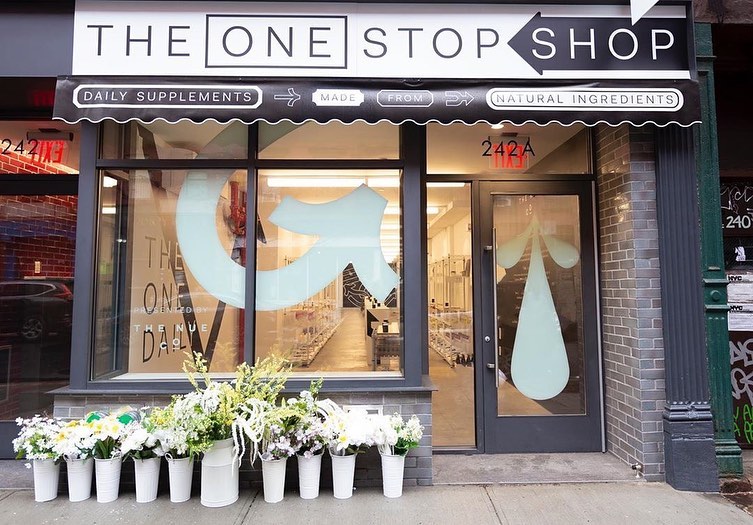 The Nue Co One Stop Shop pop-up storefront in SoHo, New York, retail design by SheridanCX