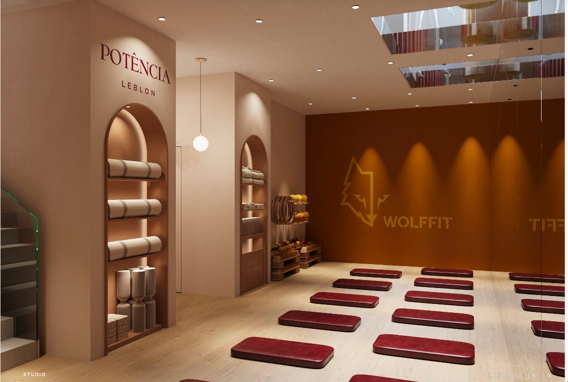 Potencia Leblon Pilates studio and retail concept by SheridanCX