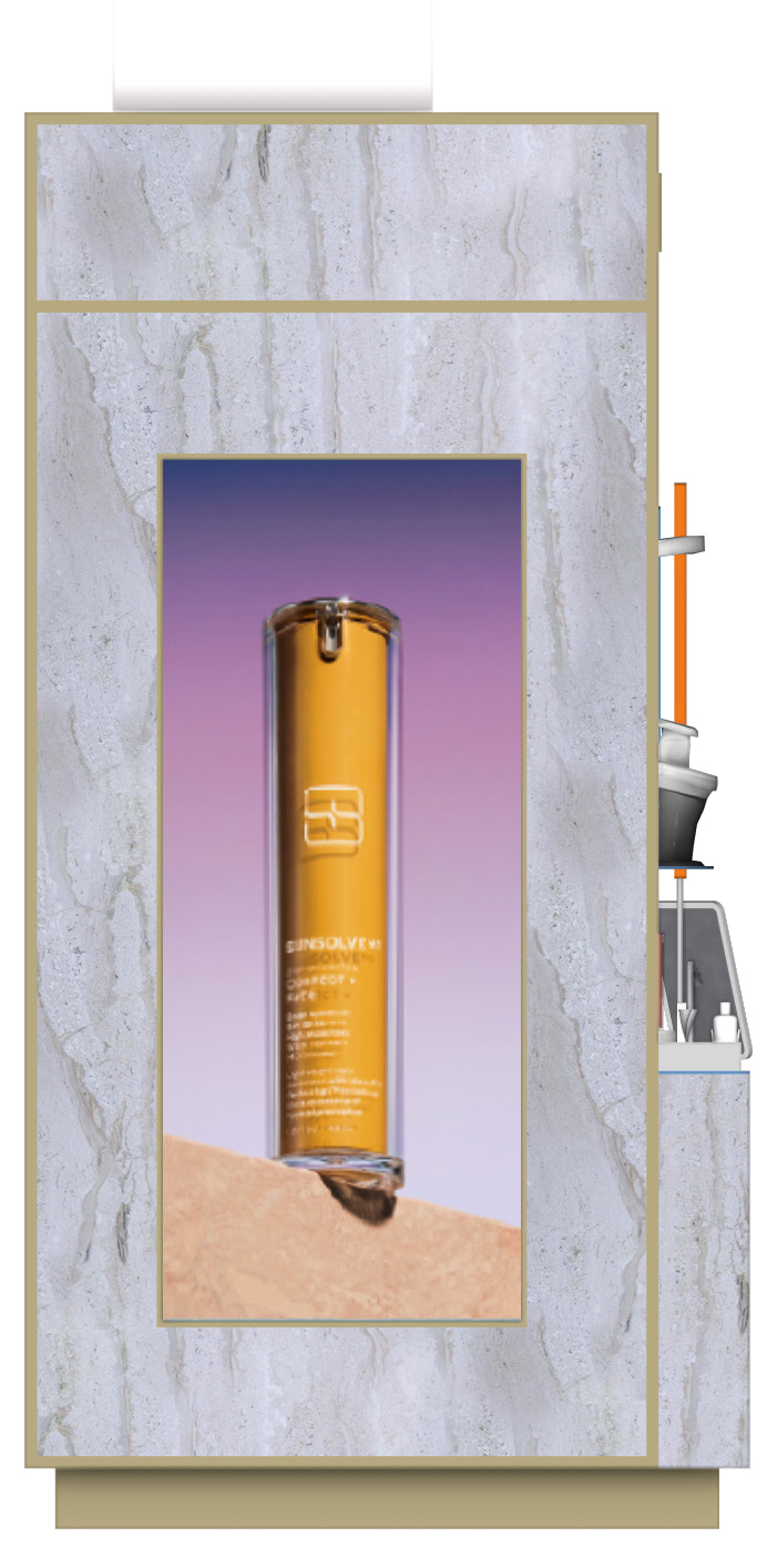 SunSolve MD fixture, side elevation