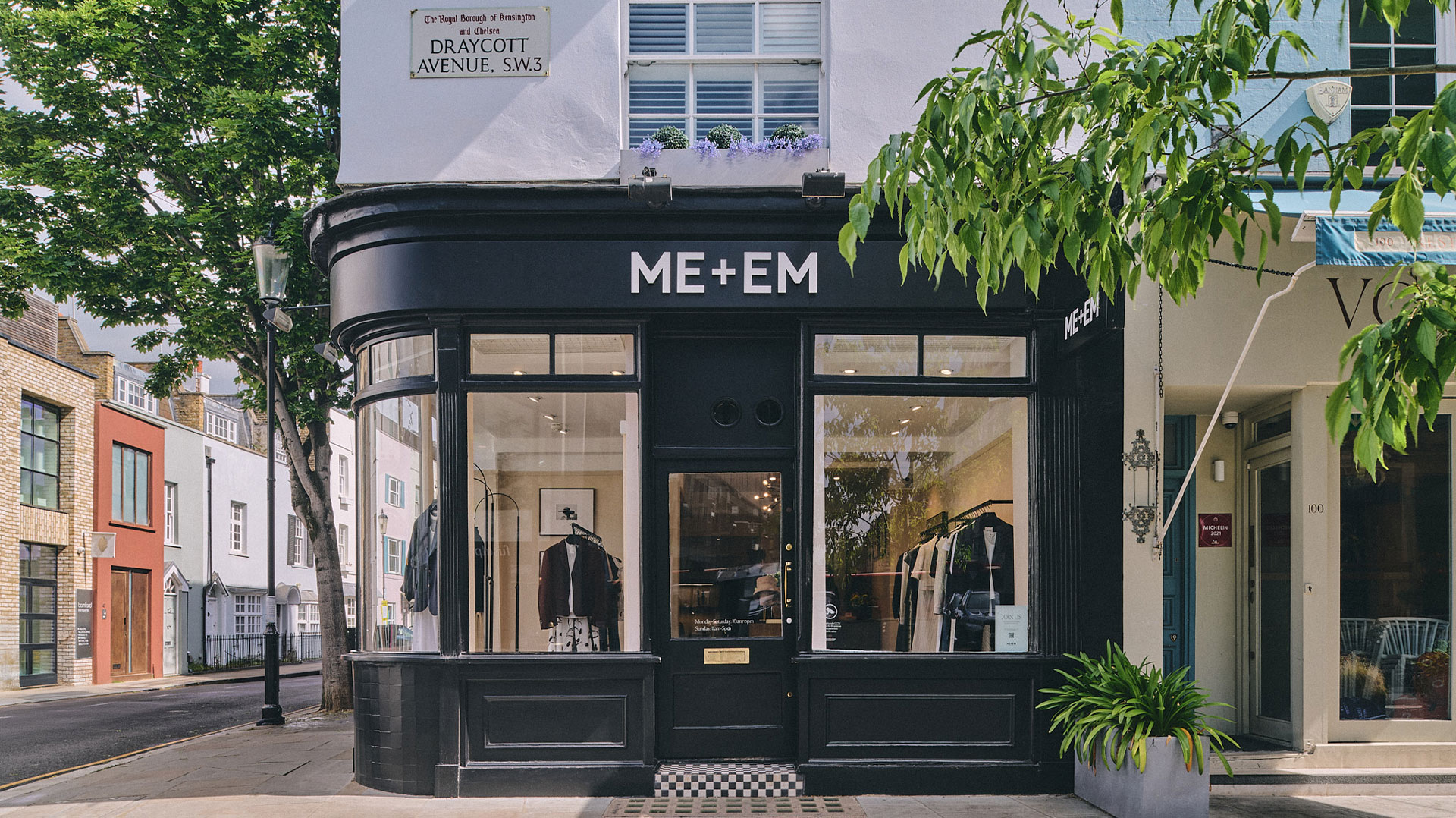 ME+EM flagship storefront strategy work by SheridanCX, Chelsea London