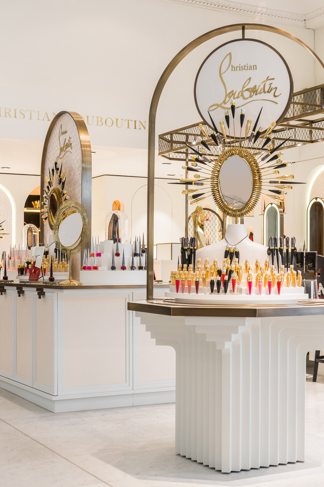Christian Louboutin beauty concession retail design by SheridanCX