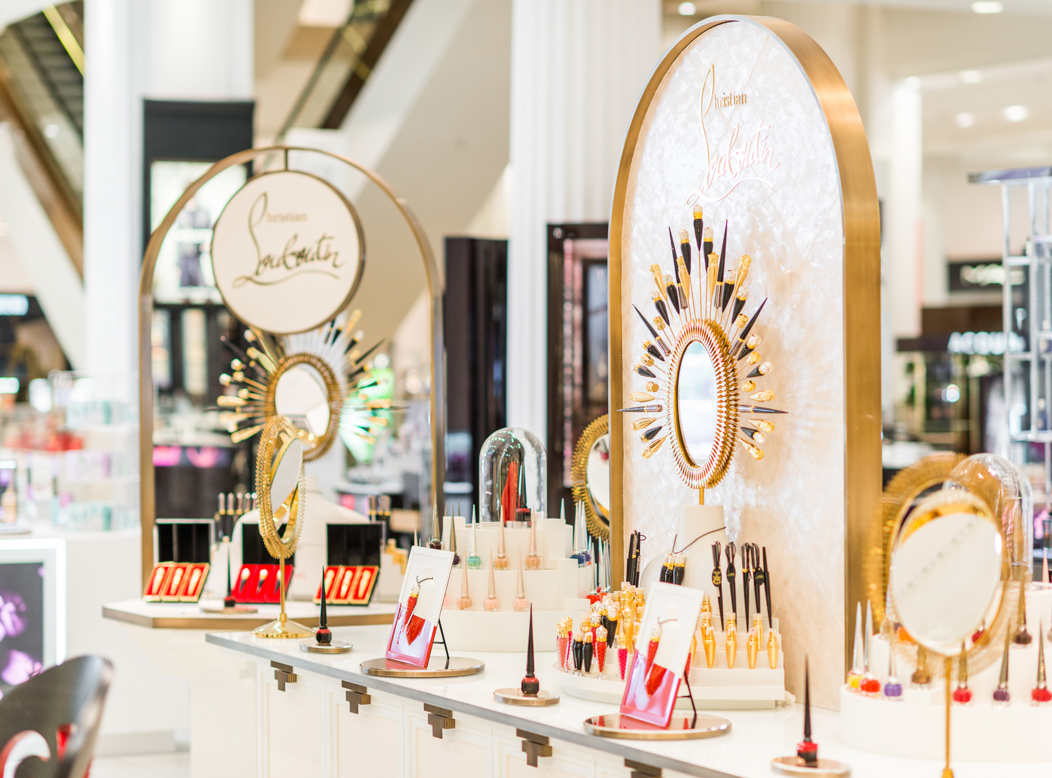 Christian Louboutin beauty concession retail design by SheridanCX