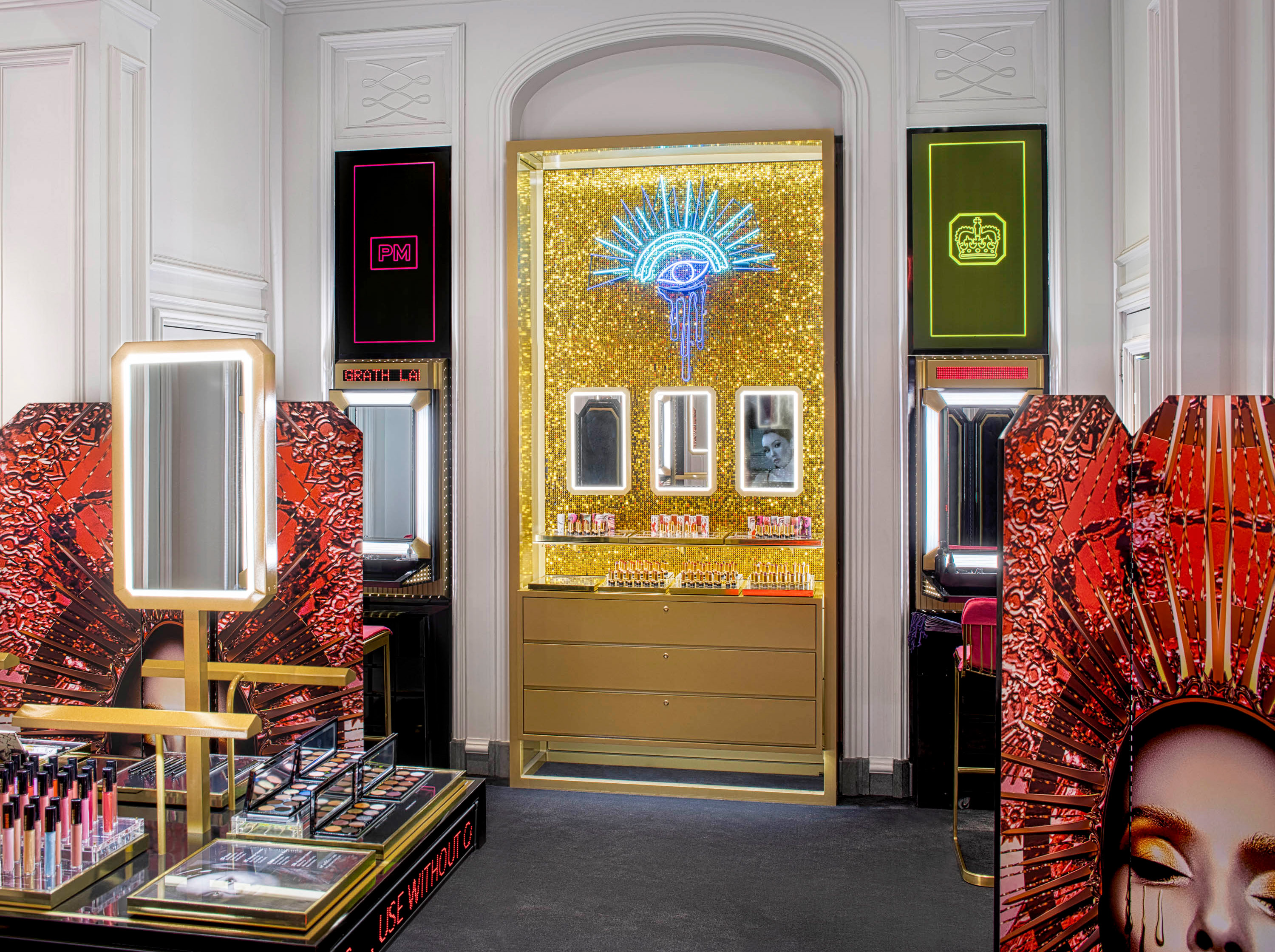 Pat McGrath Labs store design at Bergdorf Goodman by SheridanCX