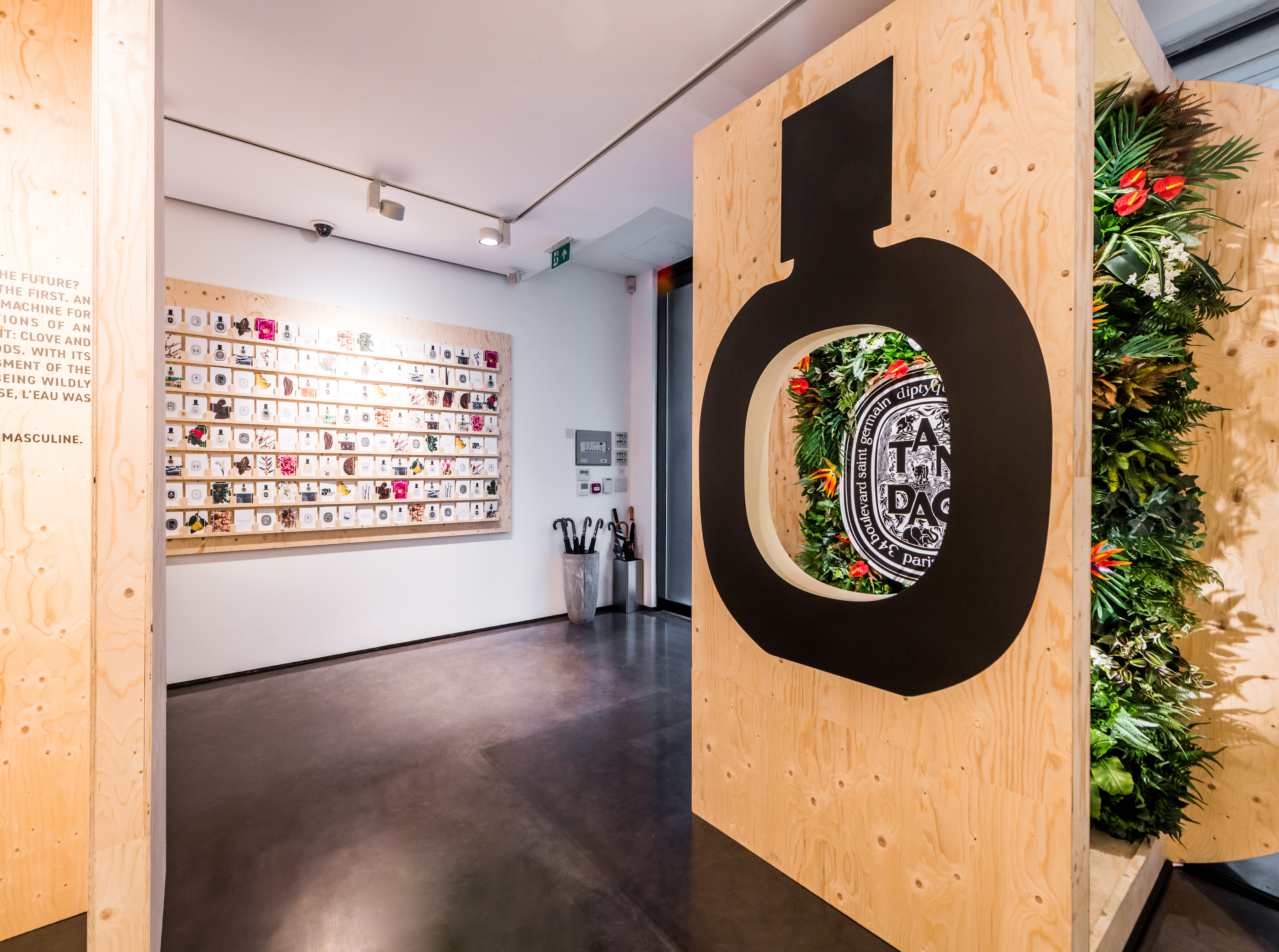 Diptyque Mayfair pop-up retail design by SheridanCX