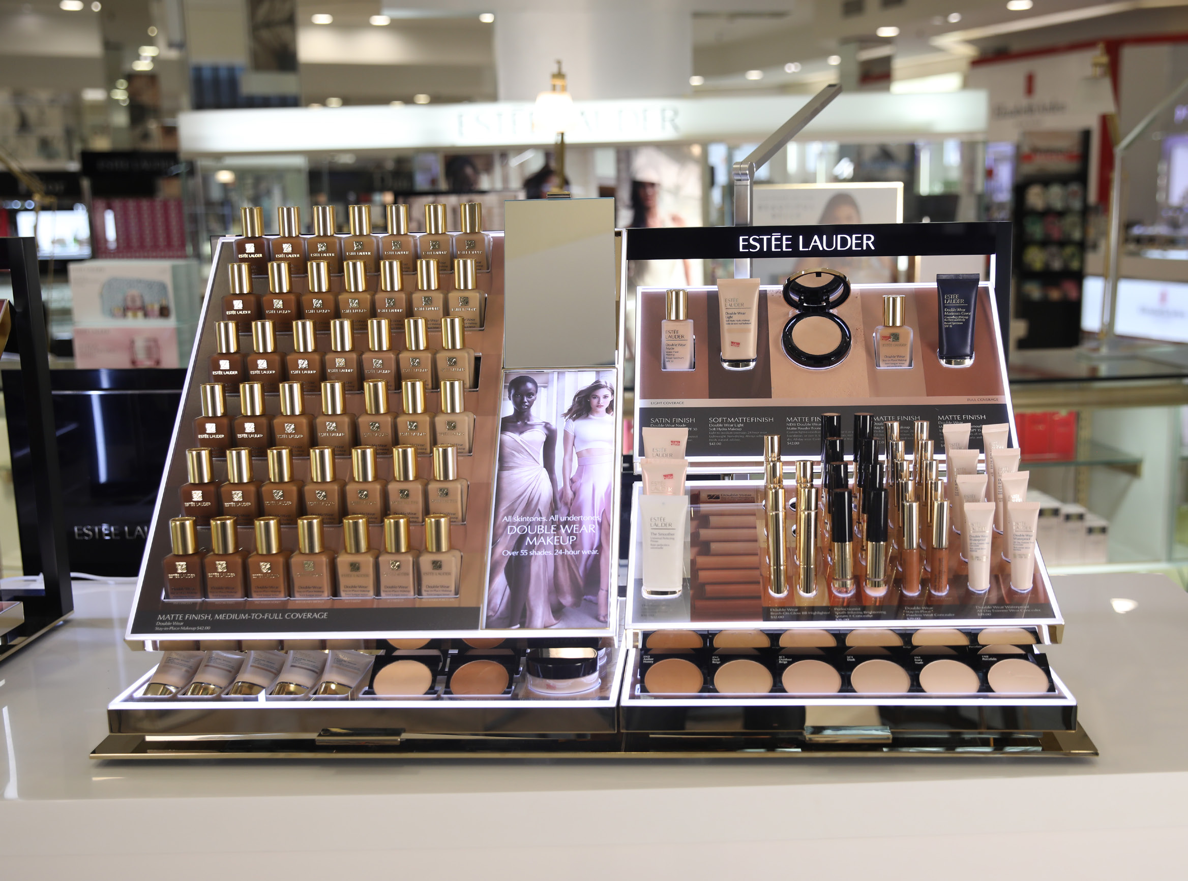 Estée Lauder point of sale display design by SheridanCX