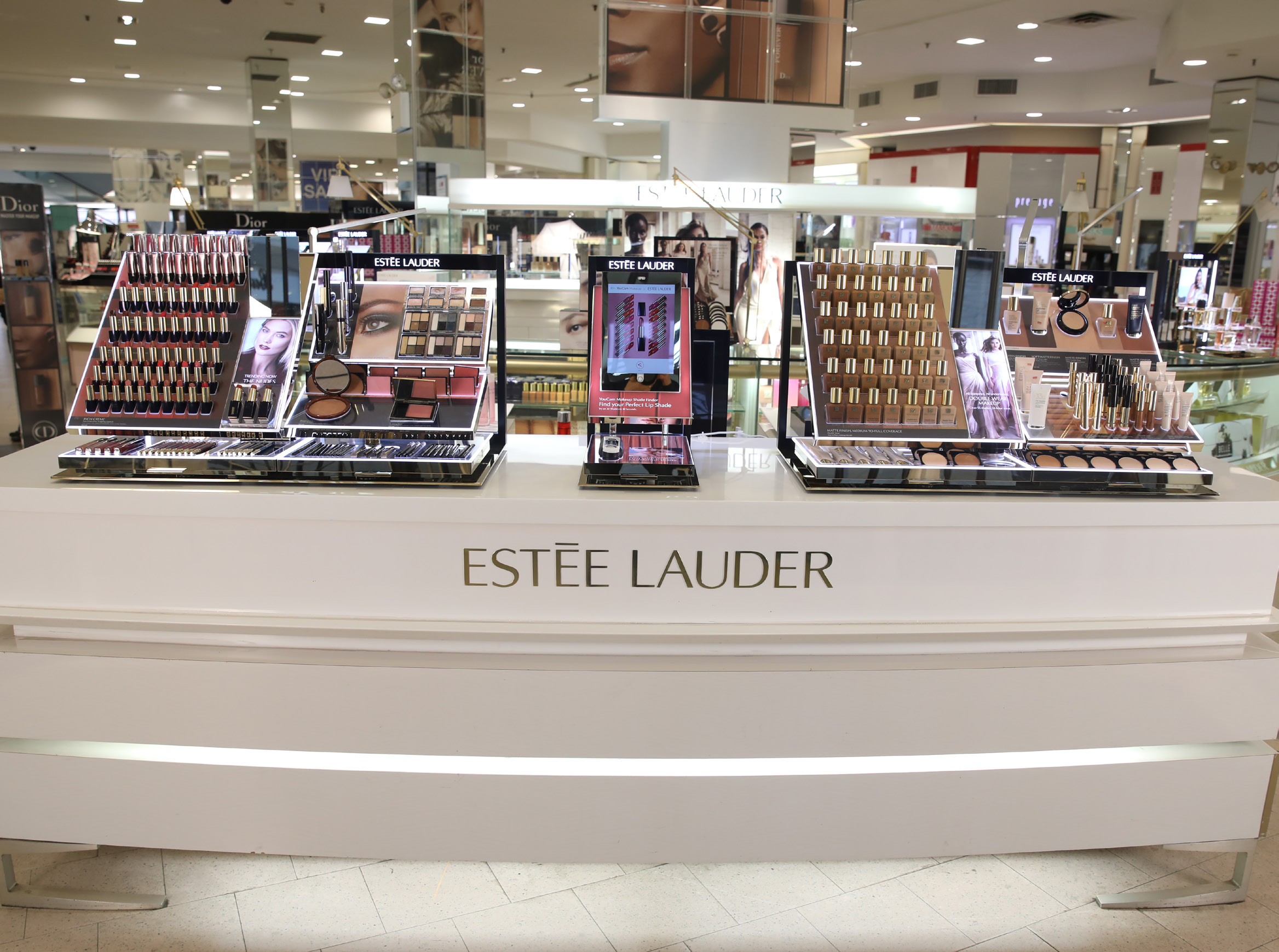 Estée Lauder point of sale display design by SheridanCX